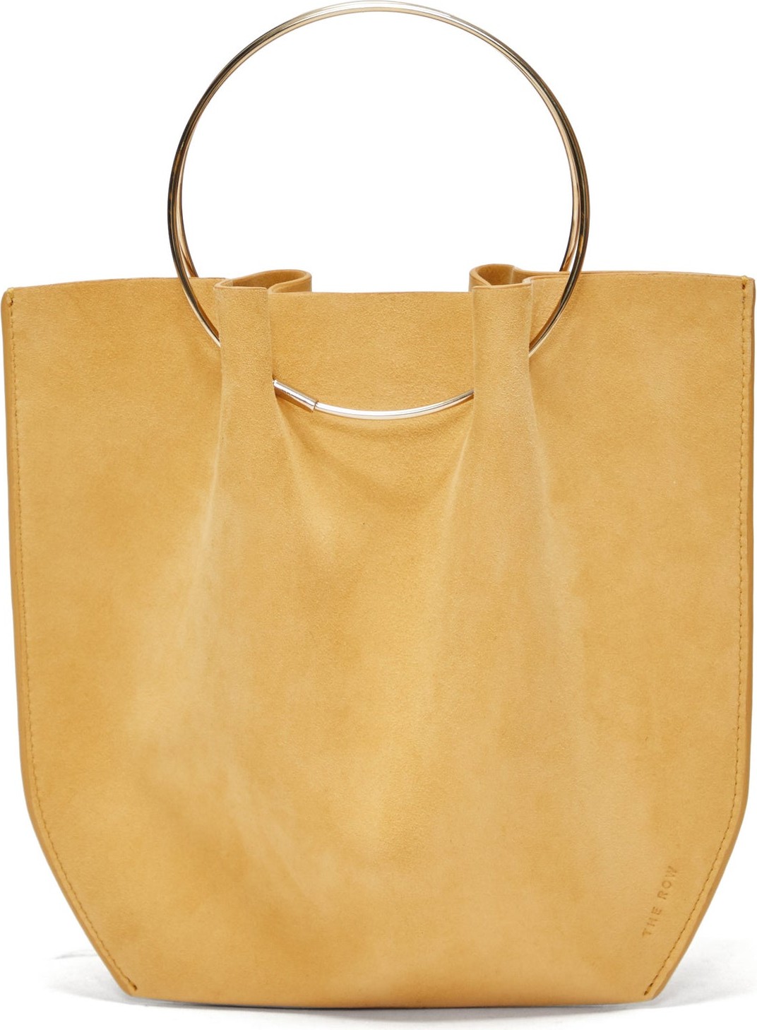 THE ROW Ring-handle suede tote bag
