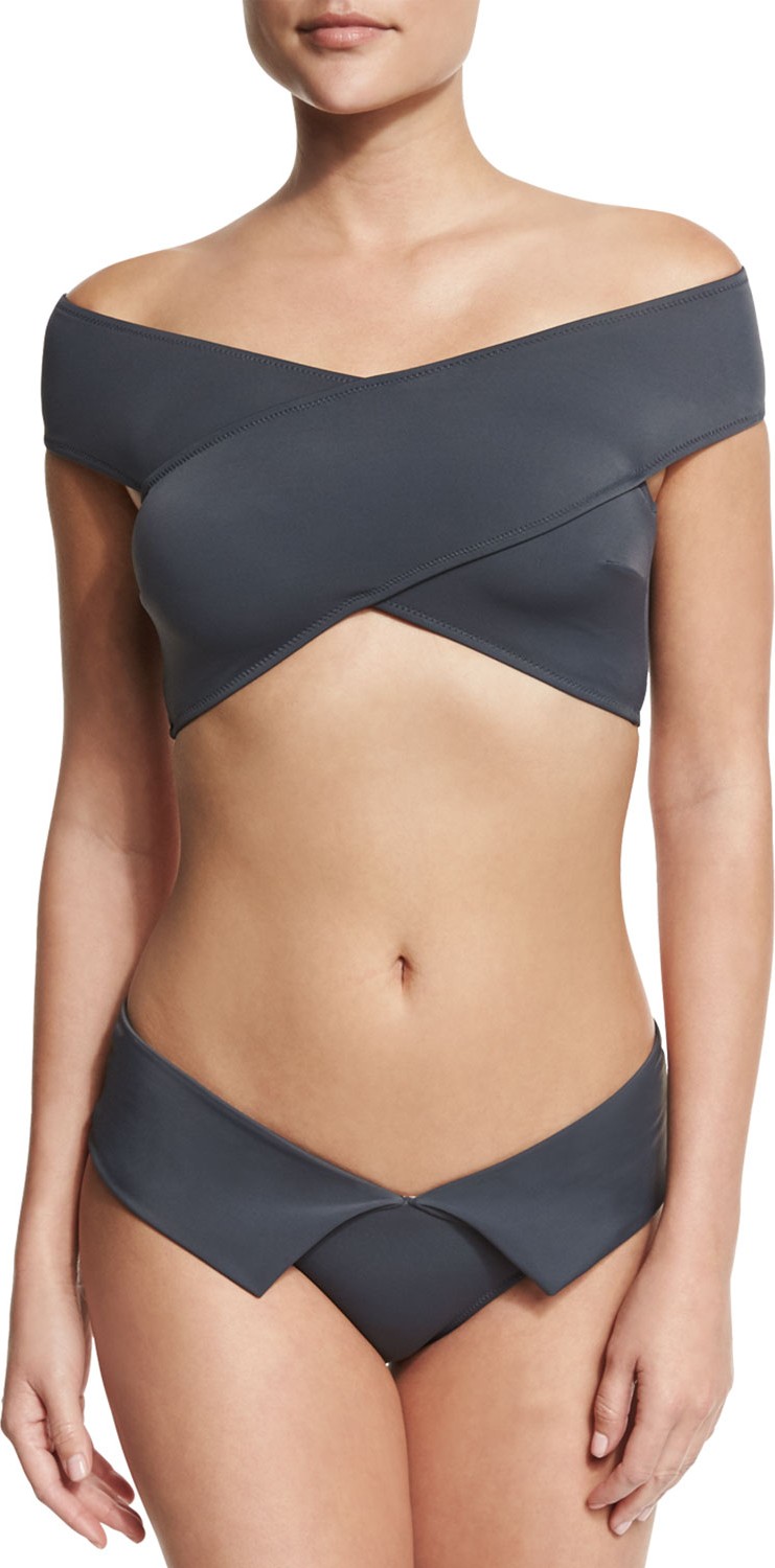 OYE Swimwear Lucette Off-The-Shoulder Two-Piece Swimsuit