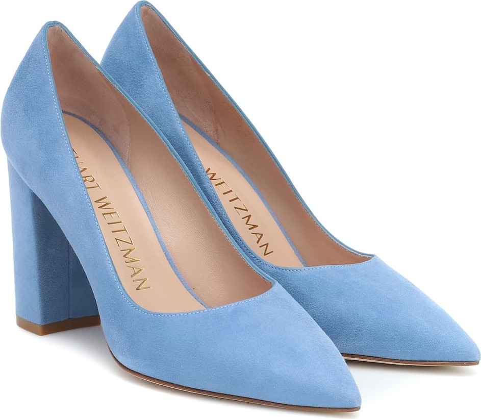 Stuart Weitzman Laney 95 suede pumps