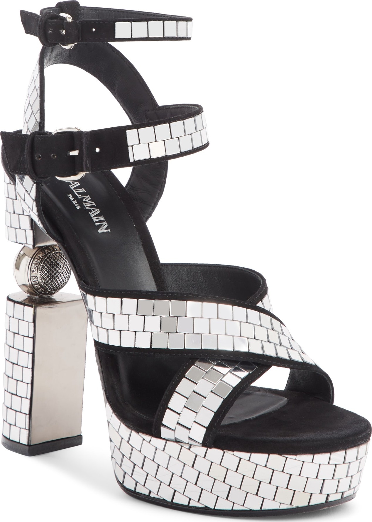 Balmain Jeni Mirror Platform Sandal
