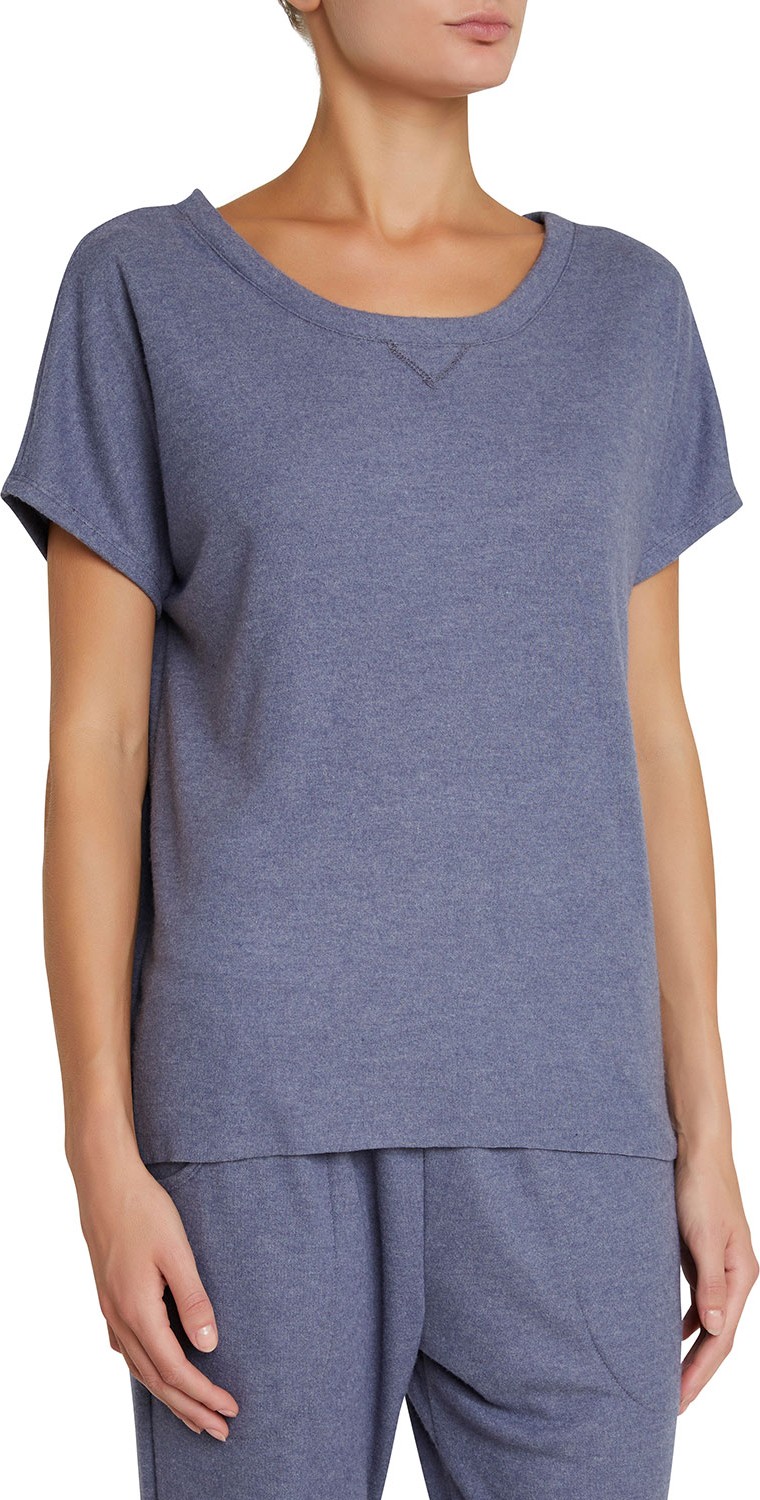 Eberjey Mina Tranquil Short-Sleeve Lounge Top
