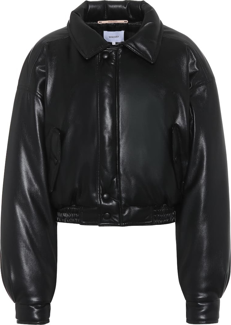 Nanushka Bomi faux-leather jacket