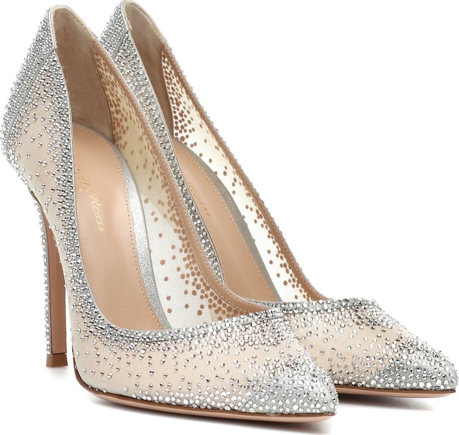 Gianvito Rossi Rania 105 crystal-embellished pumps