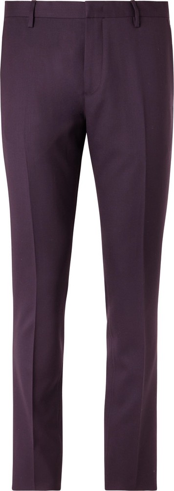Paul Smith Aubergine Soho Slim-Fit Wool Suit Trousers