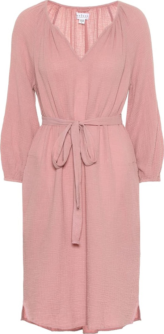 Velvet By Graham & Spencer Kandra cotton midi dress