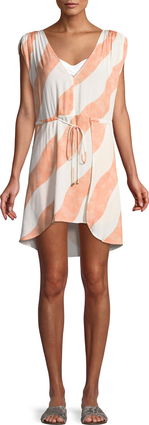 ViX Swimwear Agatha Striped Caftan Coverup