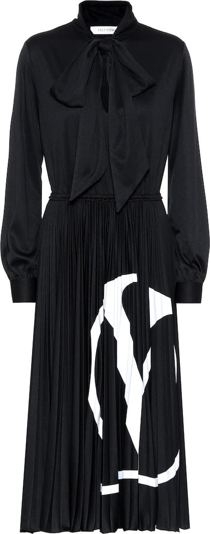 Valentino VLOGO jersey midi dress
