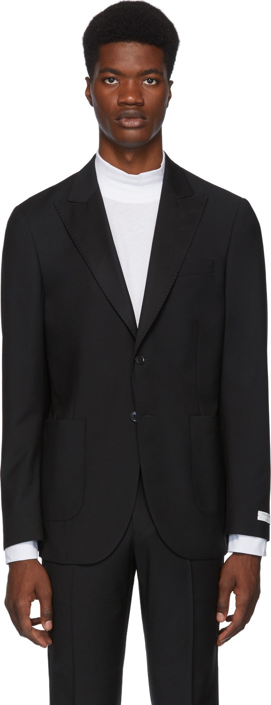 Tiger Of Sweden SSENSE Exclusive Black Wool 1903 Pha Blazer