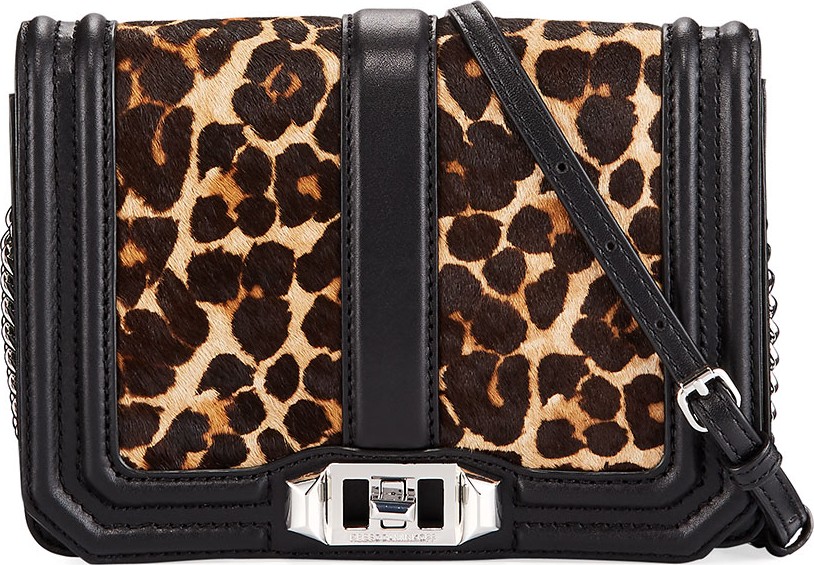 Rebecca Minkoff Love Small Leopard-Print Crossbody Bag