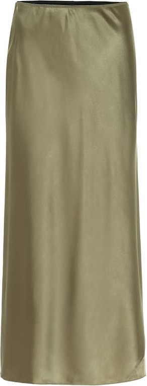 Dorothee Schumacher Sense of Shine satin midi skirt