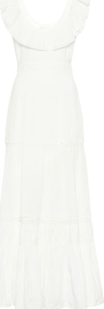 LOVESHACKFANCY Joanne embroidered cotton dress