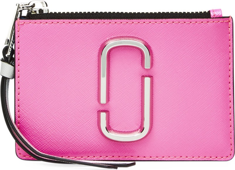 MARC JACOBS Colorblock Zip Card Wallet
