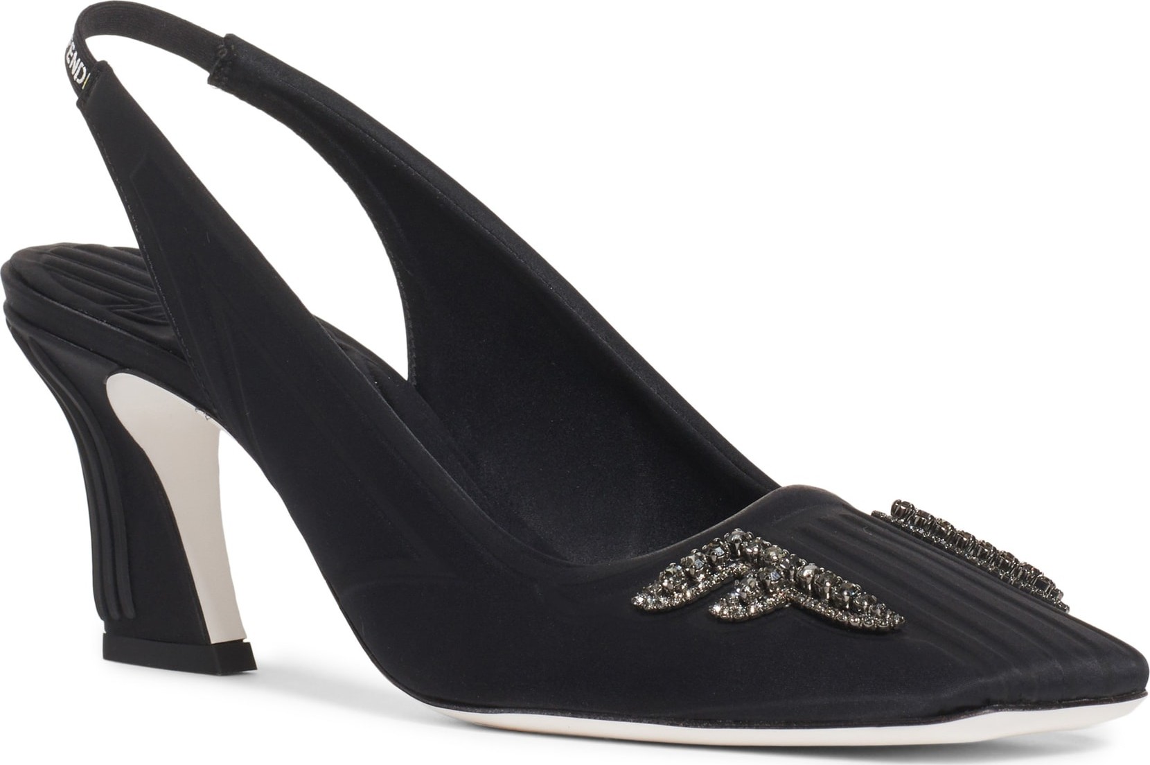 Fendi FFreedom Embellished Slingback Pump