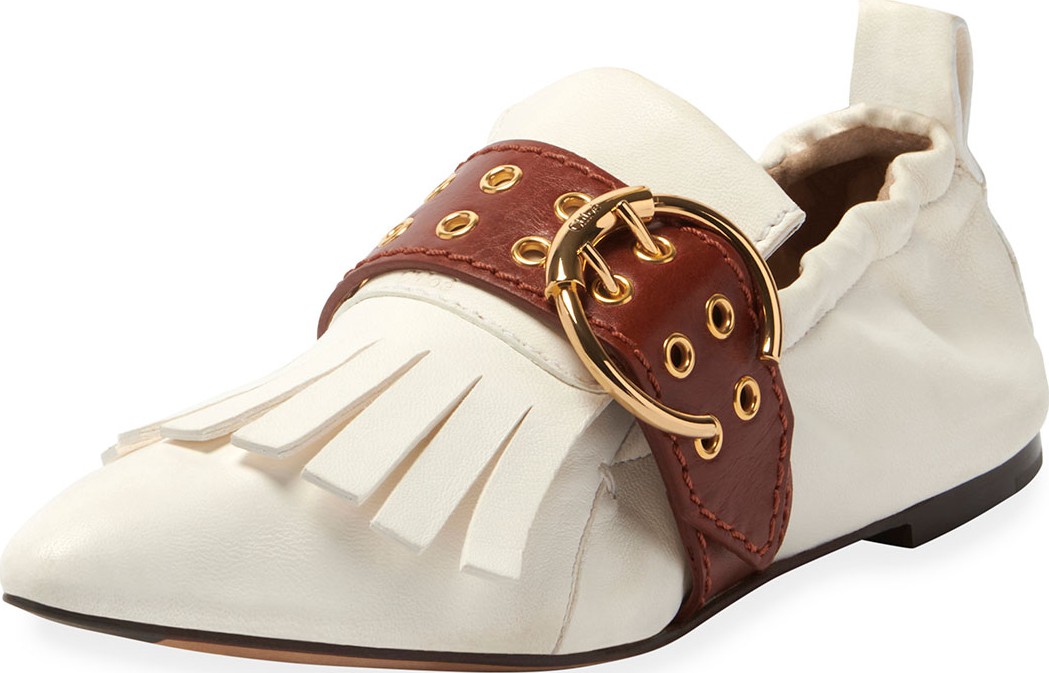 Chloe Roy Belted Ballet Flats