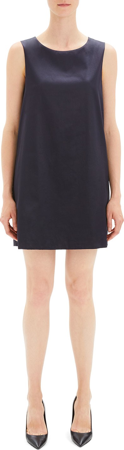 Theory Chintz Cotton Sleeveless Sheath Dress