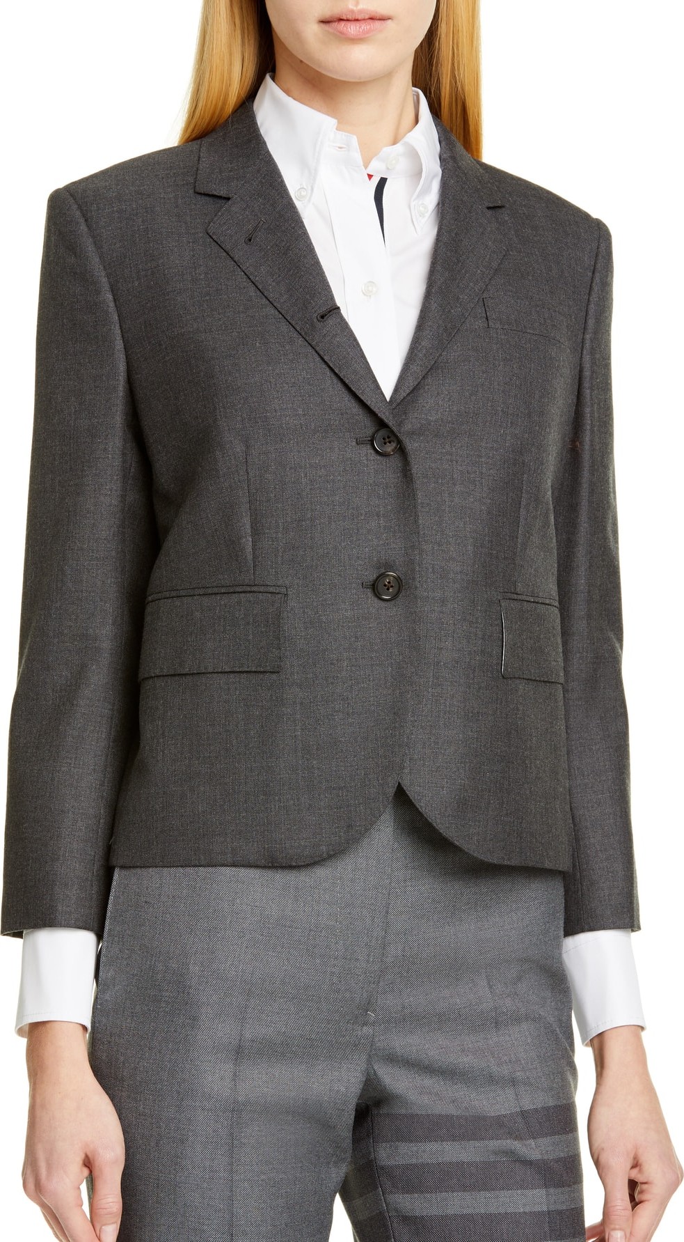 Thom Browne Shrunken Wool Blazer