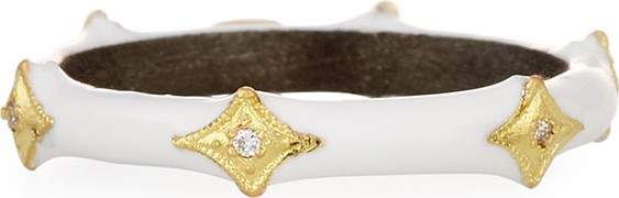 Armenta Old World 18k Crivelli Enamel Stack Band Ring