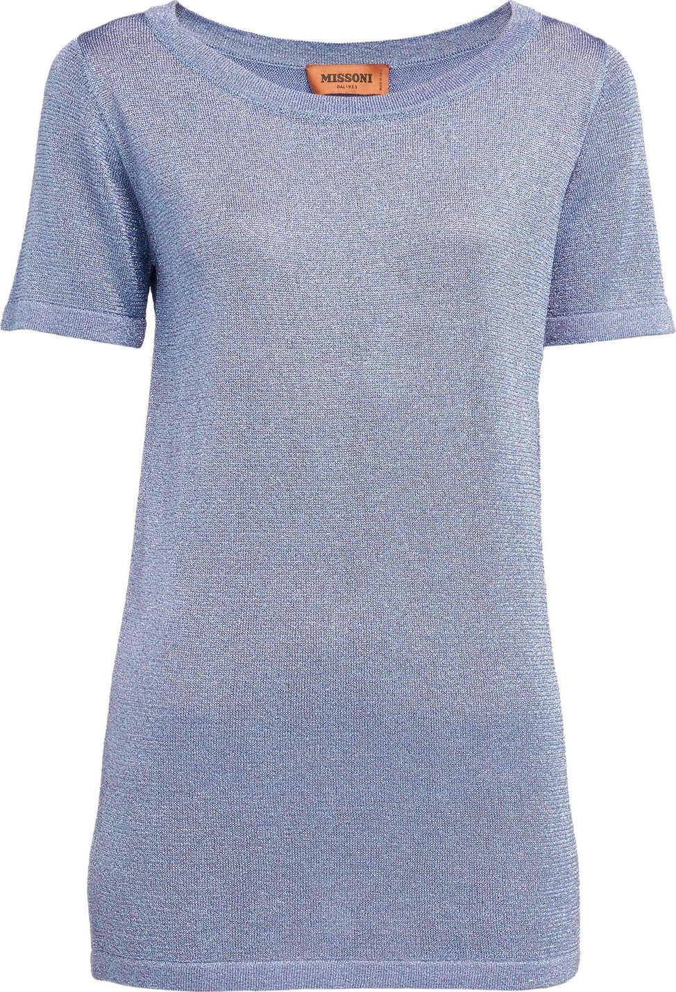 Missoni Lurex-knit short-sleeved top