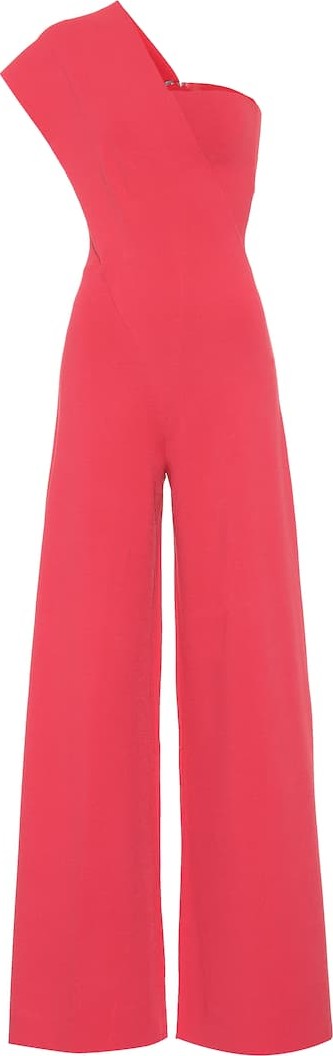 Stella McCartney One-shoulder crêpe jumpsuit