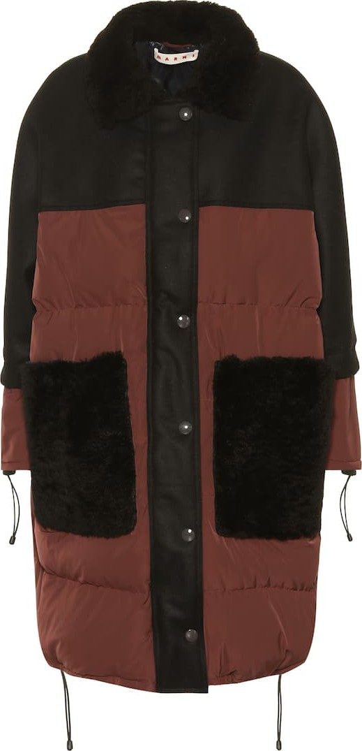 Marni Shearling-trimmed coat
