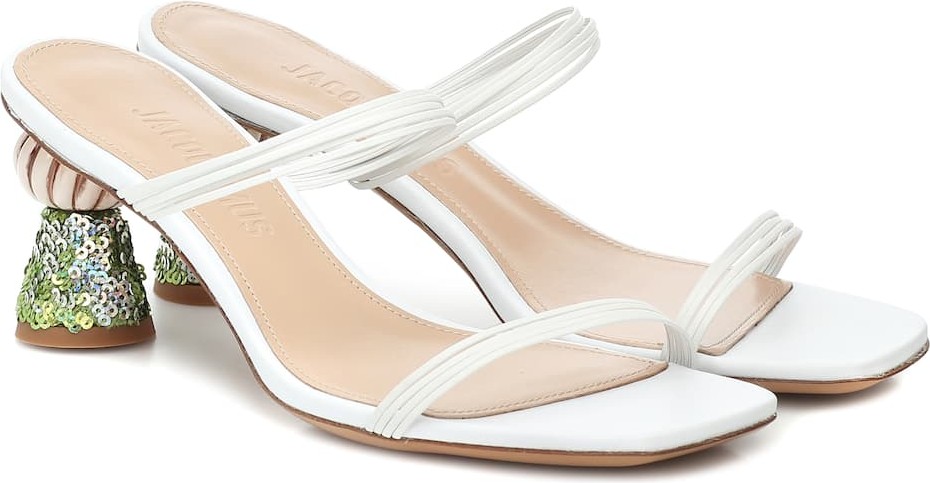 Jacquemus Les Mules Vallena leather sandals