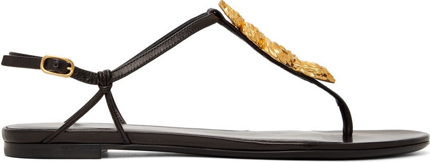 Valentino Black Valentino Garavani Serpent Sandals