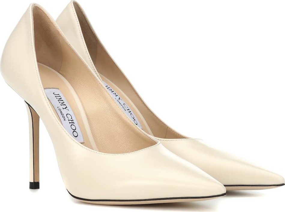 Jimmy Choo Ava 100 leather pumps