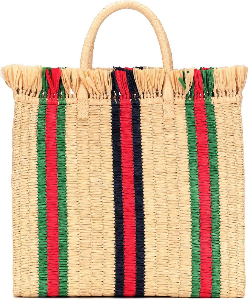 Gucci Large Top Handle straw tote