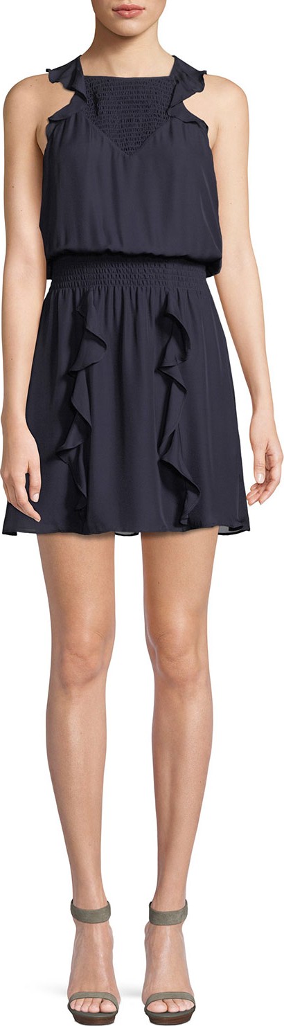Parker Smocked Ruffle Mini Dress