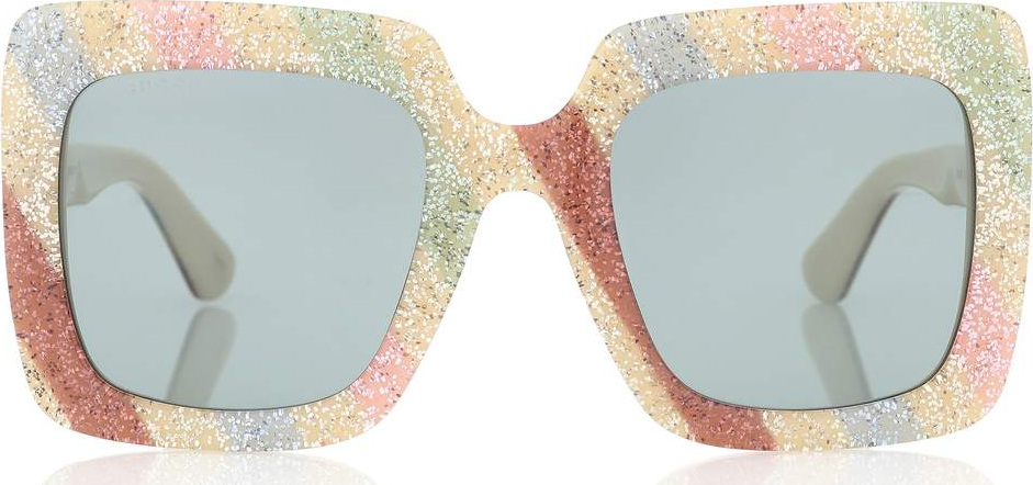 Gucci Square-frame glitter sunglasses