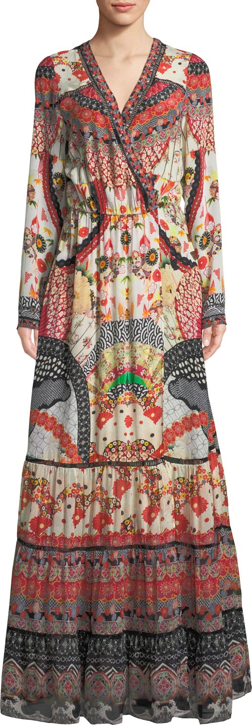 Camilla Vintage Vixen Cross-Front Maxi Dress