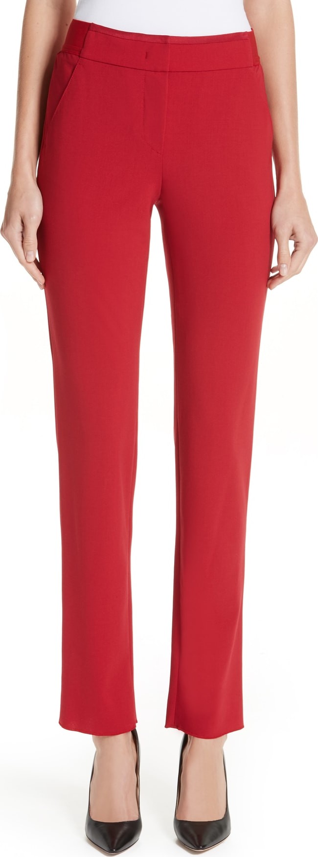 Emporio Armani Slim Stretch Wool Pants