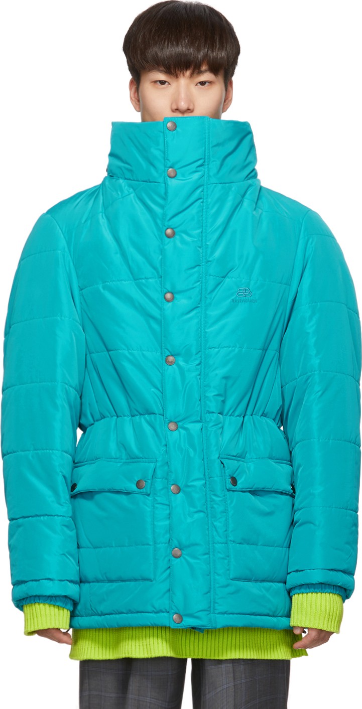 Balenciaga Blue Incognito Parka