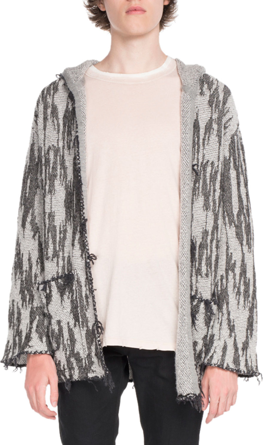 Saint Laurent Baja Graphic-Print Cardigan