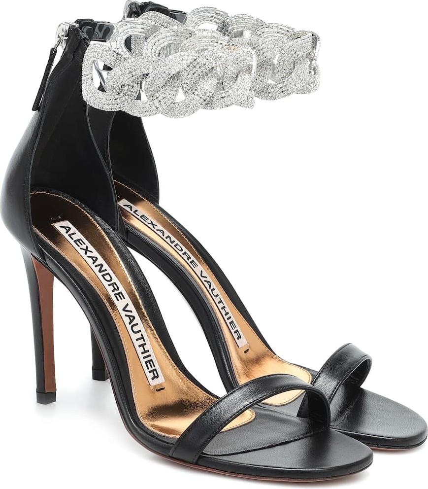 Alexandre Vauthier Elsa embellished leather sandals