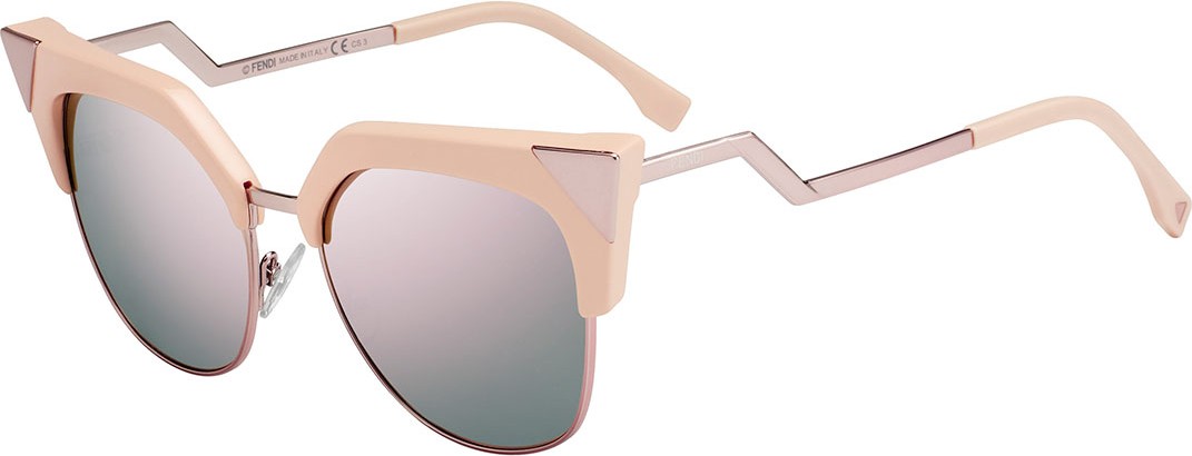 Fendi Iridia Mirrored Cat-Eye Sunglasses