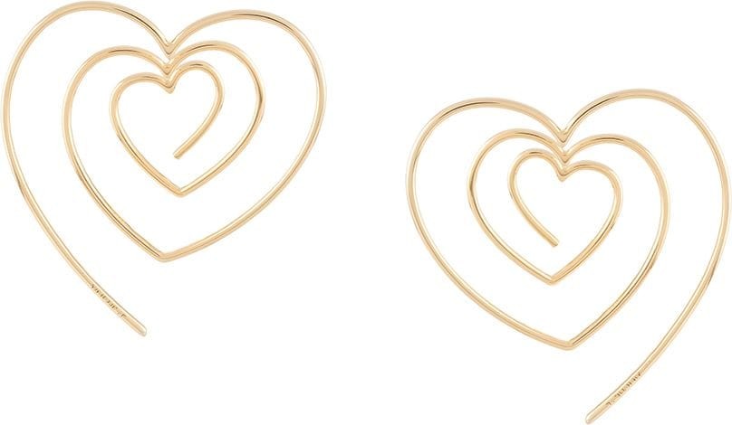 Y/Project Spiral heart earrings