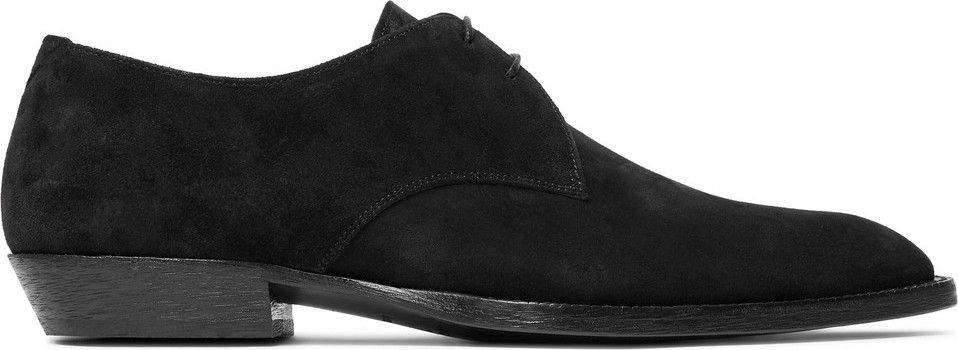 Saint Laurent Wyatt Suede Derby Shoes