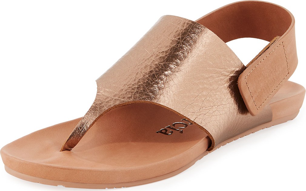 Pedro Garcia Jacqueline Metallic Thong Sandal