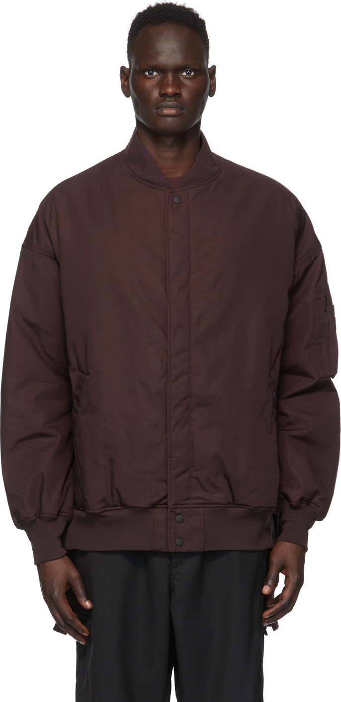 Y-3 - Burgundy CH2 GFX Bomber Jacket