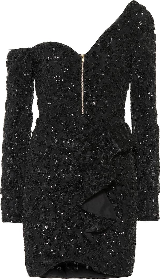 Self Portrait Sequined minidress