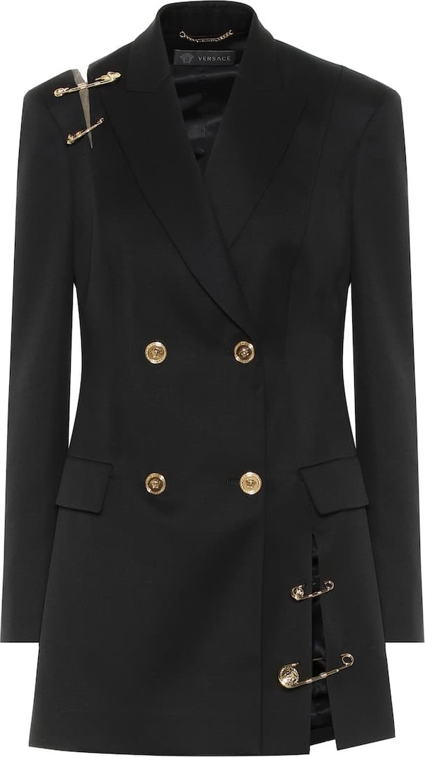 Versace Embellished wool blazer