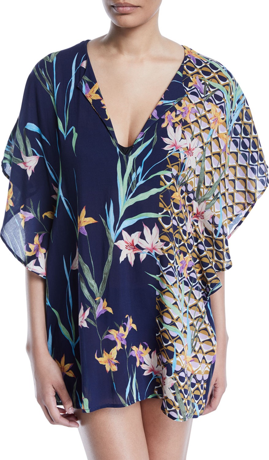 Trina Turk Fiji Floral Coverup Caftan