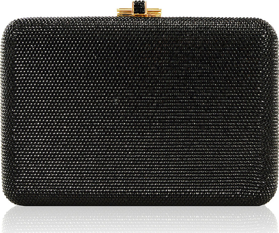 Judith Leiber Slim Slide Crystal Evening Clutch Bag