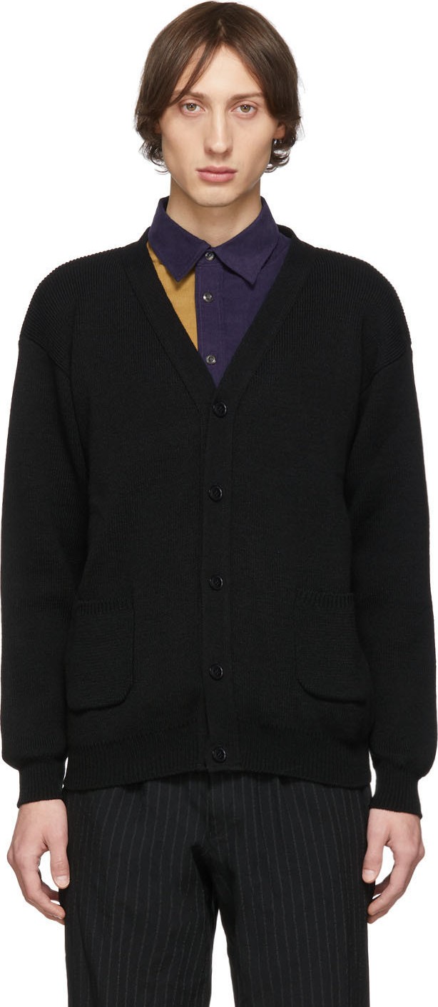 Comme des Garçons Homme Deux Black Lochovan Of Scotland Cardigan