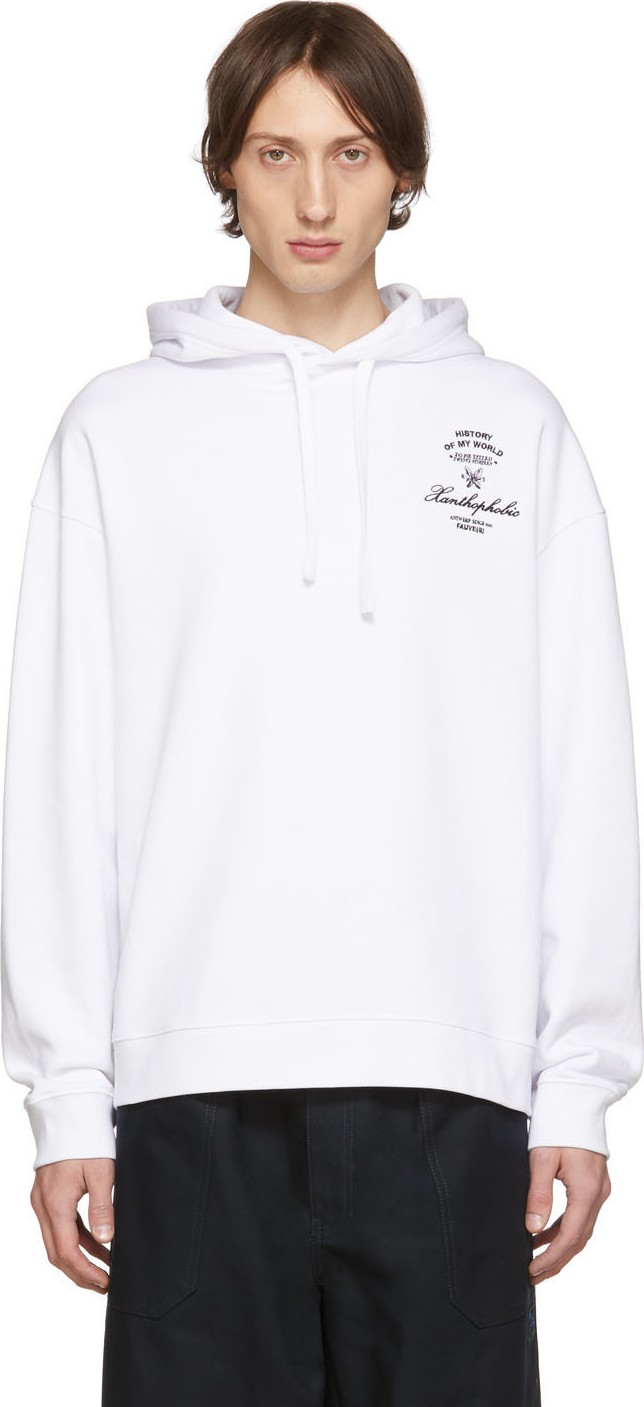 Raf Simons White 'Xanthaphobic' Hoodie