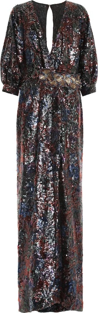 Costarellos Sequined maxi dress
