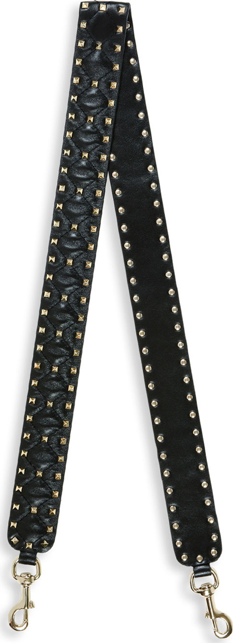 Valentino Rockstud Leather Guitar Strap for Handbag
