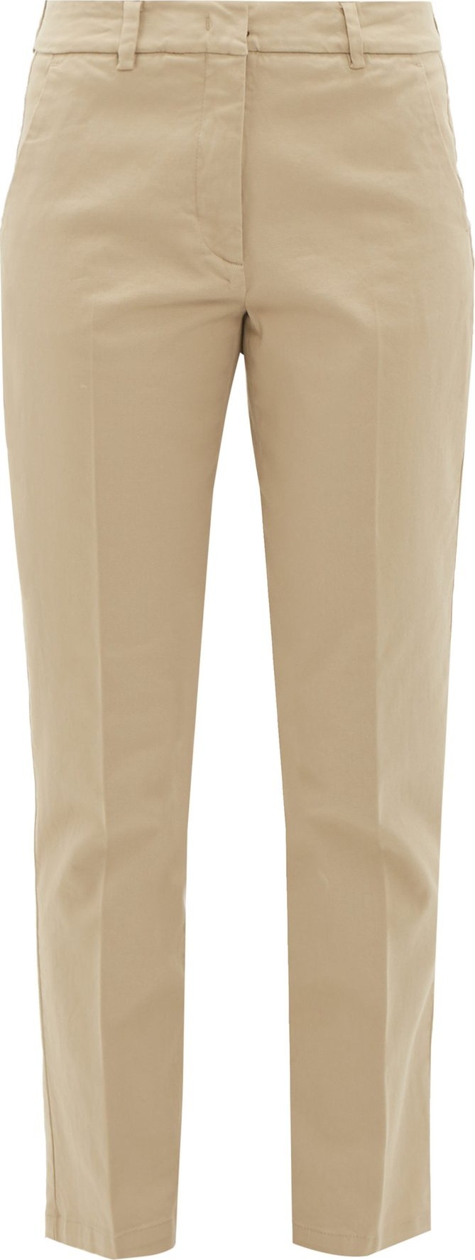 Weekend Max Mara Oglio slim-leg cotton-blend chino trousers