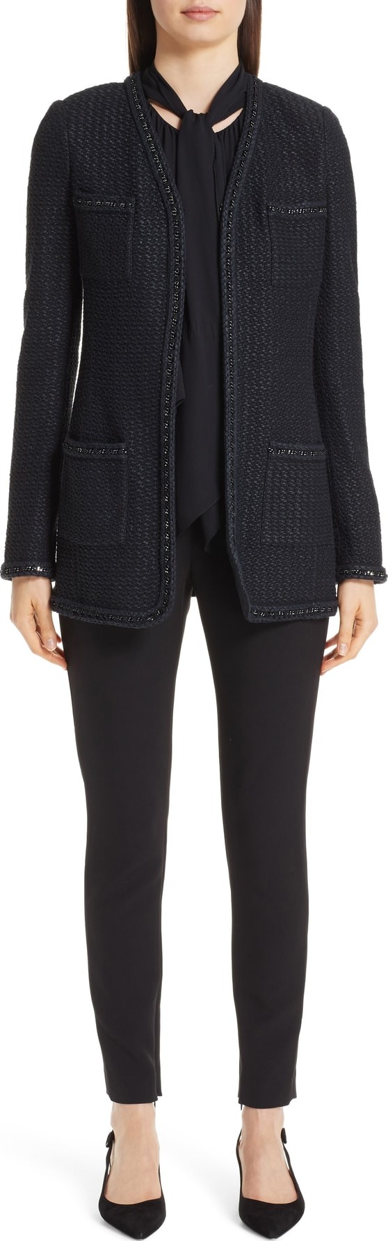 St. John Adina Long Knit Jacket